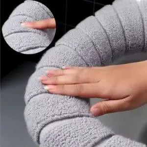 극세사변기커버 소프트 극세사 변기쿠션 변기커버 덮개 시트커버