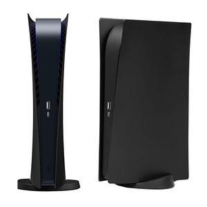 디지털 에디션 페이스 플레이트 PS5 콘솔용 스킨 쉘 패널, 플레이스테이션 5용 액세서리 보호 교체 플레이트(블랙)