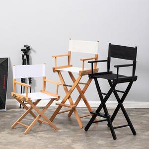 영화 감독 의자 접이식 원목 패브릭 촬영 소품 예능 대기용 스탭 캔버스 체어