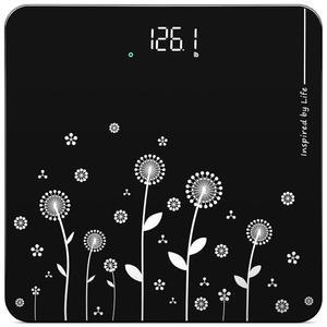 비타핏 디지털 욕실 체중계, 체중계 전문 공장에서 2001년부터 보장한 0.1파운드의 고정밀, 화이트 LED 및 스텝온, 3*AA 배터리 포함, 400파운드 / 182kg, 블랙