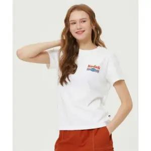 코닥 레시피 스노우워싱 반팔티셔츠 우먼 IVORY 452443