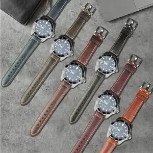 이시아르 암소가죽 시계줄 스트랩 22mm 다크브라운 시계 밴드 스소 교체 가격 세탁 손질 줄스