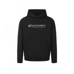 디스커버리익스페디션 로건 빅로고 후드티셔츠 BLACK 463898