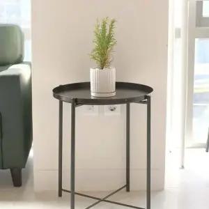 [무료배송] 조립식 미니 원형 협탁 쇼파 사이드 테이블