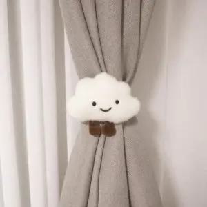 구름 인형 커튼집게 타이백 아이방 차박 커튼고정 인테리어 소품