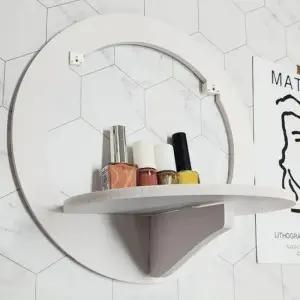 [SBD] 활용 벽걸이 콘센트 벽선반 선반 원형 미니선반 조립