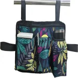 옐라이예하오 워커백 컵 홀더가 있는 멀티 포켓 접이식 바구니 토트백 범용 위한 핸즈프리 휴대용 파우치