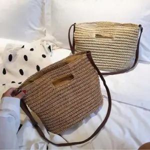 [패션] 여자 라탄백 토트 크로스백 썸머 가방 3컬러
