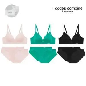 매장정품 CODES COMBINE 코데즈컴바인 [선물포장]노와이어브라팬티세트3종중1택CDWBRBP552SK3 1318559