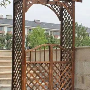 전원주택 대문 게이트 펜스 나무 출입구 엔틱 정원문