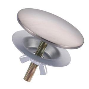 알레샤 주방 싱크대 구멍 커버, 수도꼭지 탭 홀 플레이트 스토퍼 커버 블랭킹 황동 금속 플러그, 브러시드 니켈