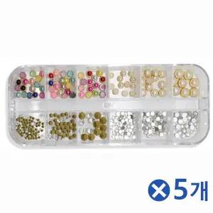 [에이치플러스몰]TBZ 베이직 스페셜 네일파츠 12종세트x5개 네일재료도구