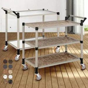 고급형 2단 3단 특대 이동식조리대 서빙카 음식카트 드레싱카