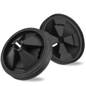 쓰레기 처리 스플래시 가드, 인싱크에이터 에볼루션 시리즈 3 3/8인치 QCB-AM 싱크 배플 배수구 커버 탈착식 콰이어트 칼라 EPDM 스트레이너 삽입 부품 2팩 업그레이드