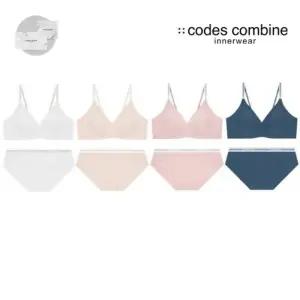 매장정품 CODES COMBINE 코데즈컴바인 [선물포장]젤리프리컷노와이어[브라4팬티4]세트CEWBRPT458IVSKLPKDBU