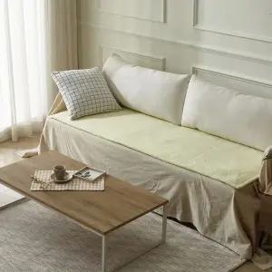 [르헤브] 브랜든 극세사 쇼파패드 겨울 쇼파커버 4인용