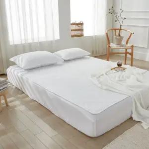 [르헤브] 아이스쿨 여름 침대패드 듀라론 냉감 고정밴드 쿨 시원한 패드 Q