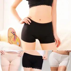 여성 부드러운 무지 레이스 교복 학생 치마 속바지 치마바지 여학생속바지 치마속바지