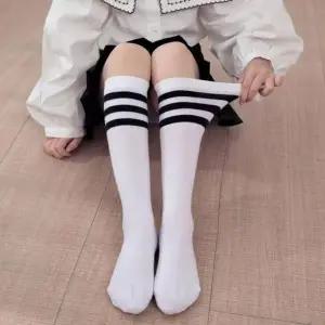 [하프클럽/셀러허브_여성트랜드패션]종아리 가로 아동 니삭스 장목 야이양