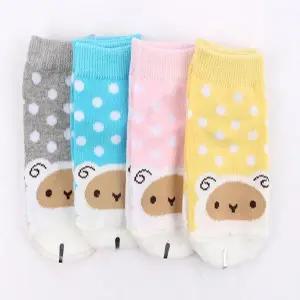 [하프클럽/셀러허브_여성트랜드패션]양캐릭터 땡땡이 도트 애기양말 유아