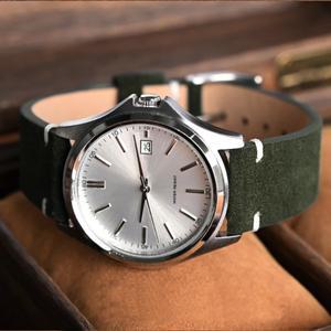 14mm 손목 밴드 퀵 릴리스 소프트 스웨이드 스트랩 20mm 브라운 시계 송아지 가죽 팔찌 여성 및 남성 액세