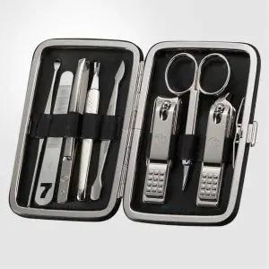 TBZ 고급 네일케어 인조가죽 손톱깎이세트-블랙 네일도구