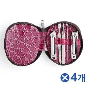 TBZ 큐티클 5종 네일케어세트-미니파우치x4개 손톱깎기