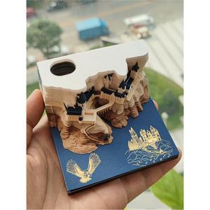 메모 달력 호그와트 아이디어 입체 선물 종이조각 3D 찢기 아카데미