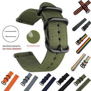 18 22 20 24mm 나일론 스트랩  갤럭시 6 5 프로 3 시계 팔찌 Amazfit GTR GTS  GT4 스포츠 밴드 용 SmartWa