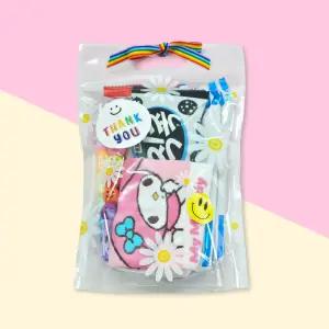 데이지 스탠드 선물 포장 소분 구디백 손잡이 지퍼백