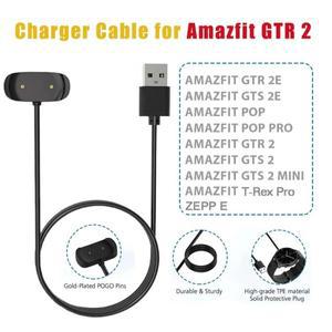 Huami Amazfit T-Rex Pro GTS 2 미니 어댑터 충전기 용 USB 케이블 POP Zepp E GTR 2e 고속 도크 크래들