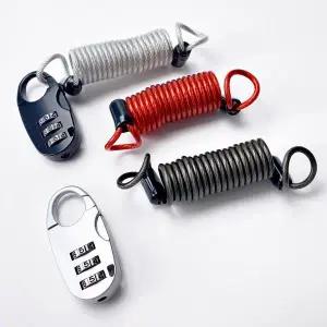 WL 가방 자물쇠 와이어 해외여행 잠금 세트 도난방지와이어