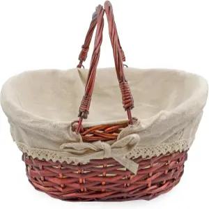 가을 장식 부활절 피크닉 선물 홈 등을 위한 손잡이가 달린 코누코피아 브랜드 위커 바구니 레드디시