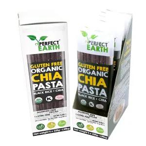 치아 씨앗을 곁들인 완벽한 지구 흑미 파스타 - 케토 코셔 알레르겐 프리 텐 저탄수화물 하고 맛있고