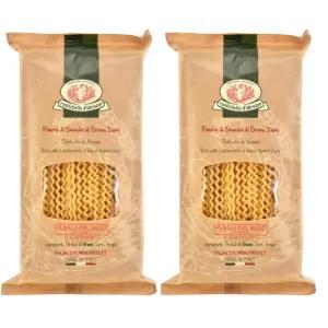 루스티첼라 다브루초 푸실리 콜 부코 17.6온스(2팩)- 클래식 정통 이탈리아 롱 컬리 파스타 - 토마토 또는