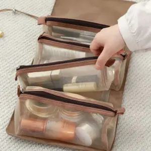 여행용 화장품 다용도 소품 분리 찍찍이 롤파우치