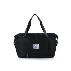 여성 여행 운동 보스턴백 확장 헬스 더플백 블랙 가방
