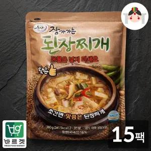 [씨유웰]시집가는농산 장가가는 된장찌개 380g x 15팩 / 바르겟