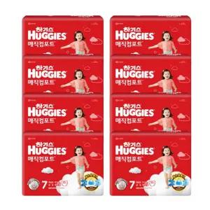 하기스 2024 매직컴포트 (팬티형) 7단계 (공용) 32매 8팩