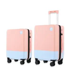 코닥캐리어 스마트 확장형 캐리어 20인치 26인치 2종 풀세트 핑크 스카이블루