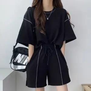 데일리 루즈핏 반팔 반바지 세트 LK-SS36