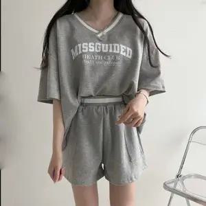 3컬러 데일리 레터링 반팔 상하의 세트 LK-SS37