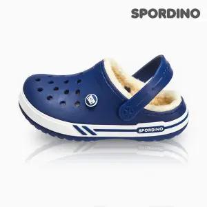 [하프클럽/]메이밴드윈터(네이비)_스포티 투톤 패밀리 털슬리퍼/방한슈즈