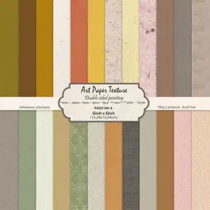 6인치 나무 패턴 스크랩북 종이 패드 저널링 콜라주 DIY 카드 접이식 사진 앨범 수제 공예 및 장식