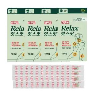 하루온 릴렉스 쑥 핫스팟 12개입 X 4세트/쑥뜸 ,무연뜸
