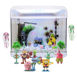 스펀지밥 어항세트 대형 AMZ-4500A 스폰지밥 수족관세트 캐릭터 피규어 은신처 구피어항 풀세팅어항