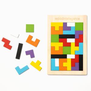 민화샵 원목 펜토미노 도형퍼즐 학습교구 칠교놀이