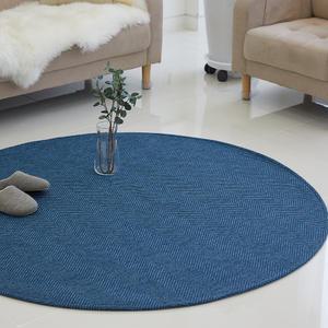 까드리아 비너스사이잘룩 헤링본 자가드 사계절 거실 (원형) 러그 카페트_4Size 4Color