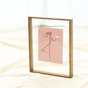 블레스프레임 투명 원목액자 사진인화 그림 압화 인테리어 소품 물푸레나무