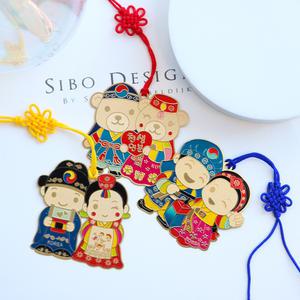 박씨상방 전통 금장 금속 책갈피 북마크 한국기념품 외국인선물